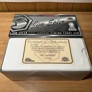 Racing Champions Jim Epler Cabelas 2001 Chevy Camaro‎ NHRA Funny Car Diecast NIB